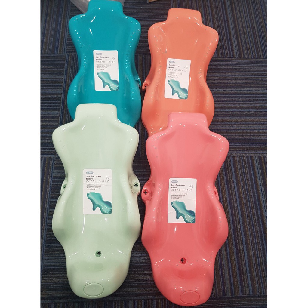 Tựa Tắm Cho Bé Notoro Nhật Bản - Thiết Kế Chắc Chắn Chống Trượt Giúp Bé Thoải Mãi Vẫy Vùng