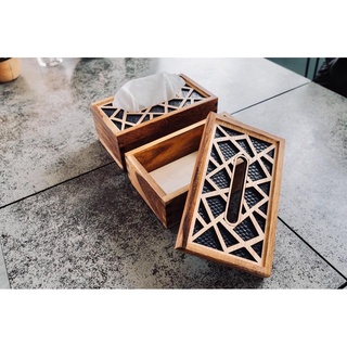 Hộp đựng giấy ăn phong cách vintage để bàn siêu sang