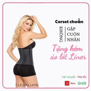 [Tặng Liner] Đai nịt bụng latex 25 xương thép - Gen nịt bụng chống cuộn nhập khẩu - Đai định hình lưng thẳng eo thon