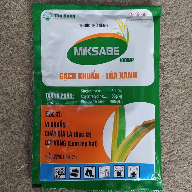 Thuốc Trừ Bệnh Sinh Học MIKSABE 100WP, trị thối hoa hồng, cháy bì lá