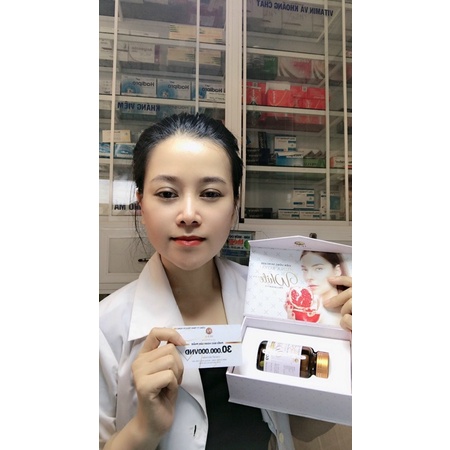 Bộ 2 Viên uống trắng da, mờ nám, cân bằng nội tiết Skincare Huna Royal White +++