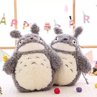 ẢNH THẬT gấu bông totoro cười nhăn răng lông mềm (Thú nhồi bông totoro lông xù xoắn cao cấp)