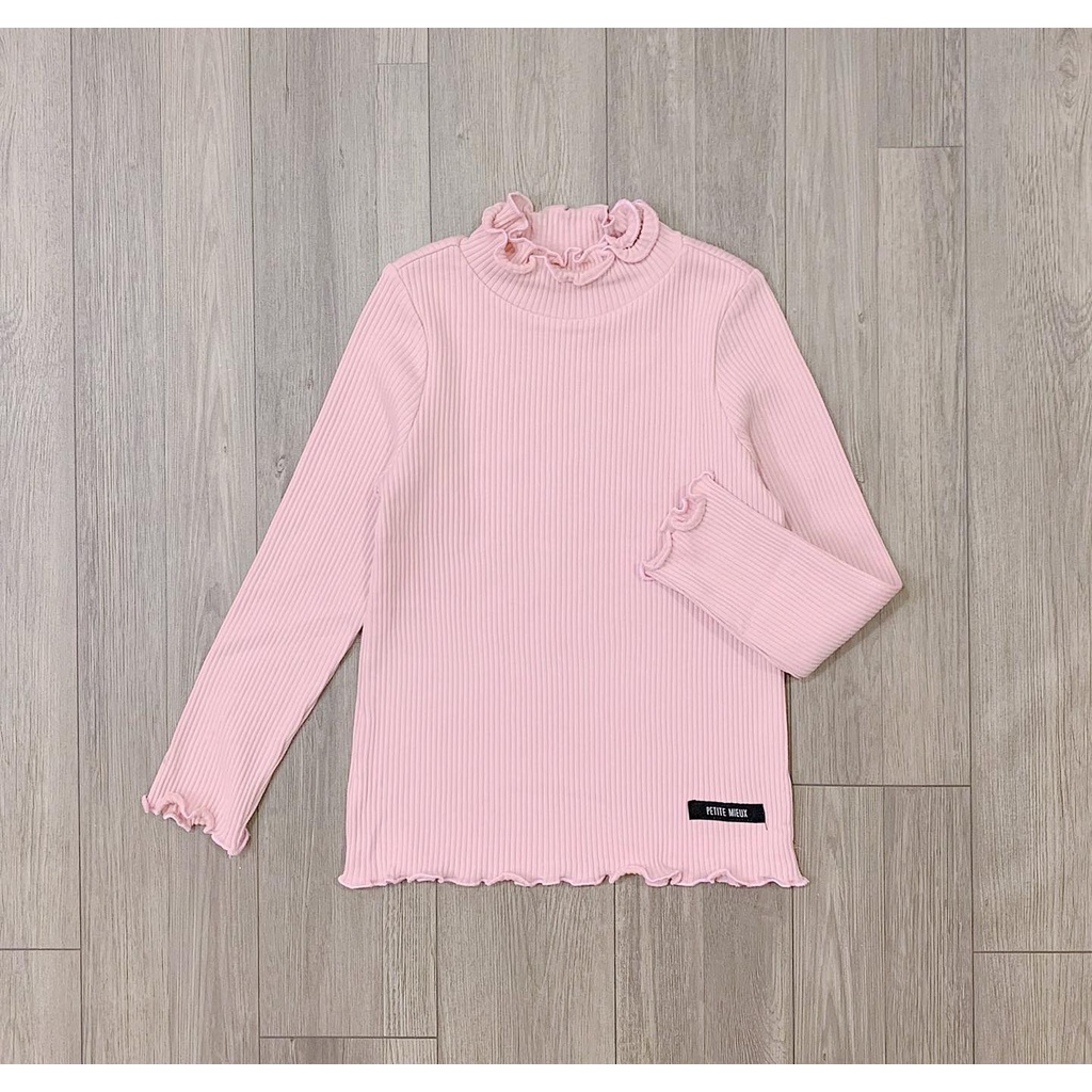 Áo thun tăm dài tay bé gái