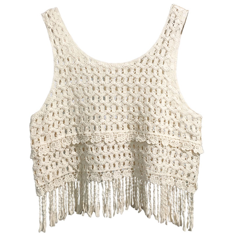Brroa Áo Sweater Dệt Kim Cổ Tròn Không Tay Kiểu Dáng Đơn Giản Cho Nữ