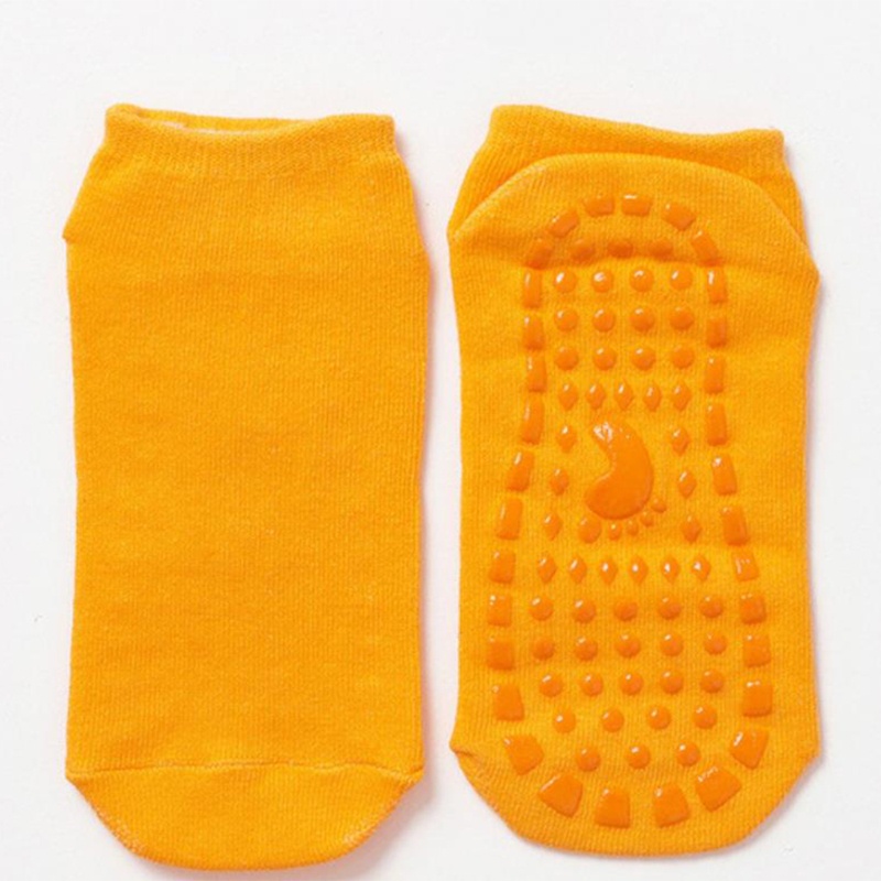 Vớ Thuyền Bằng Silicone Cotton Màu Trơn Chống Trượt Cho Bé Sơ Sinh