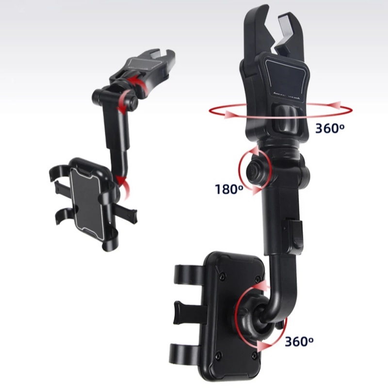 Giá Đỡ Điện Thoại Gắn Gương Chiếu Hậu Xe Hơi Xoay Được Đa Năng Có Thể Điều Chỉnh