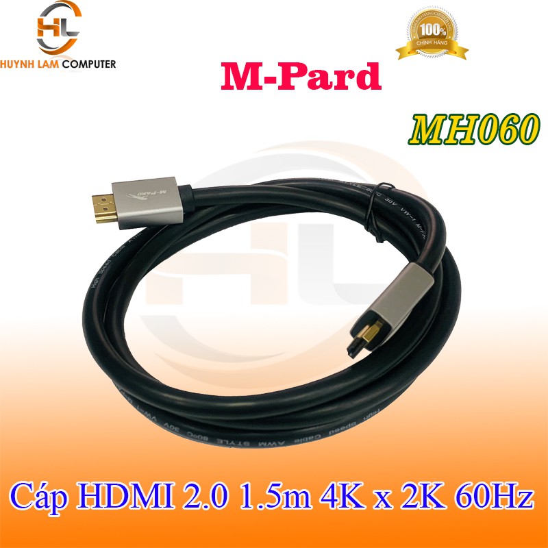 Cáp HDMI 1.5m 2.0 M-Pard MH060 hỗ trợ 4Kx2K 60Hz-Hãng phân phối