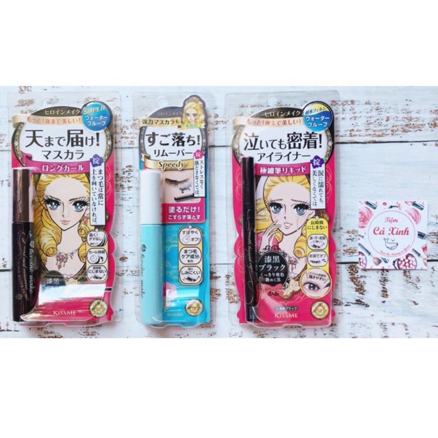 SET 3 MÓN: Kẻ mắt, Mascara ,Tẩy trang  KISSME