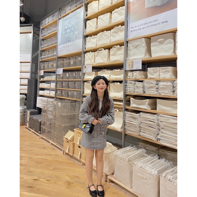 Set dạ tiểu thư phong cách Hàn Quốc