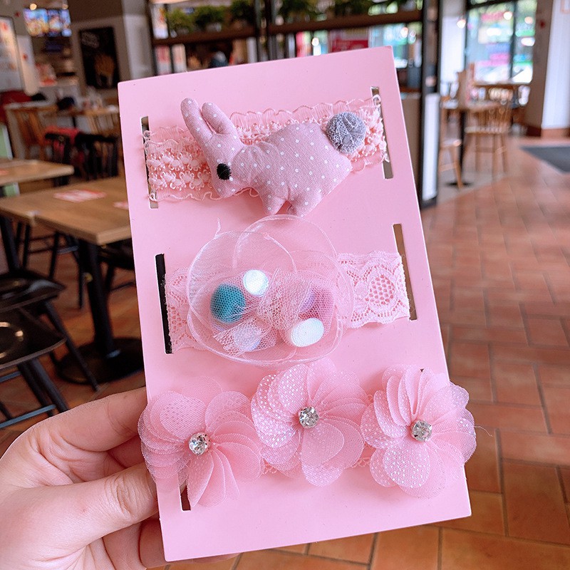 Set 3 Băng Đô Nơ Xinh Xắn Cho Bé Gái