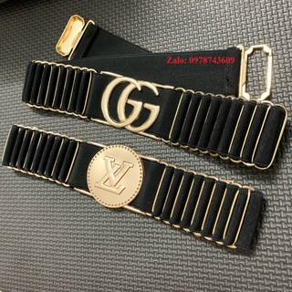 Đai váy Belt chun co giãn G KẾT họa tiết Bản 4cm