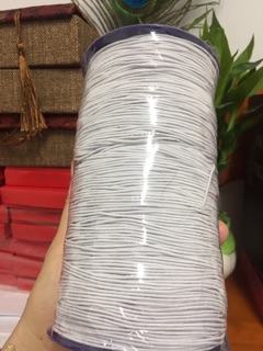 Combo 20m dây thun trắng đen đỏ nâu giá sỉ