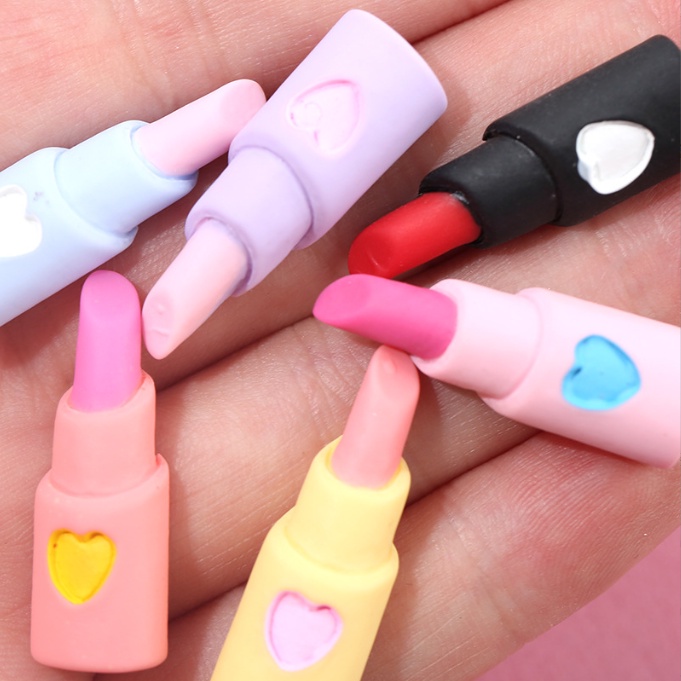 Charm thỏi son cho các bạn trang trí bình nước, dán Jibbitz, vỏ ốp điện thoại, DIY