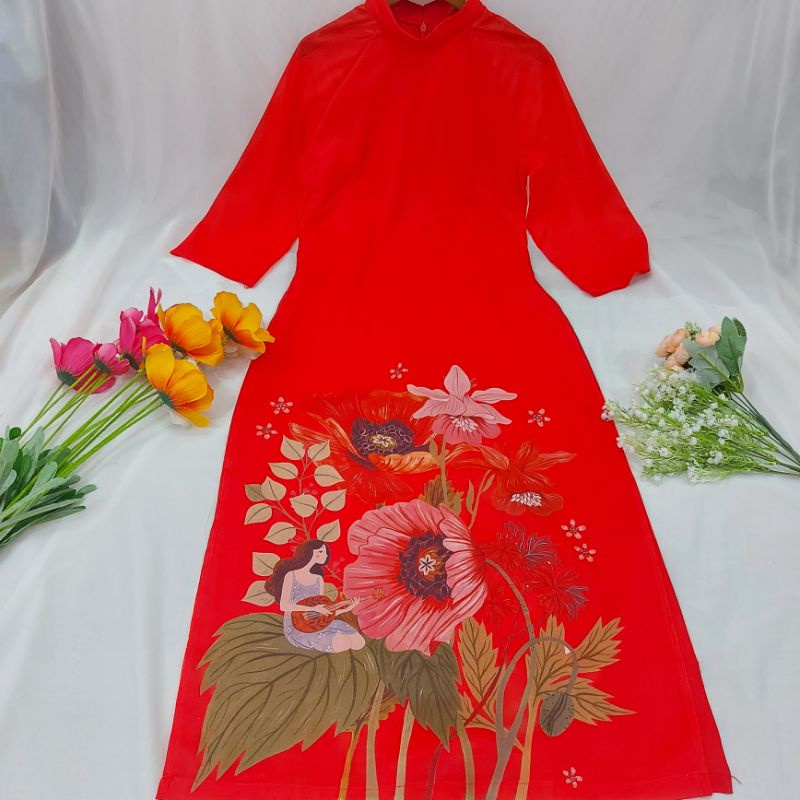 🥰 Siêu phẩm  áo dài tơ óng đẹp nhẹ nhàng hàng thiết kế 4 tà cao cấp đẹp sang chảnh.