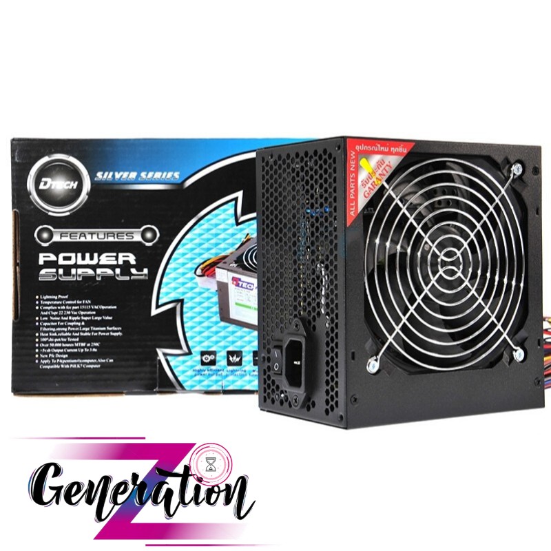 NGUỒN PC 650W DTECH (24P) - NGUỒN MÁY TÍNH 650W DTECH (24P)