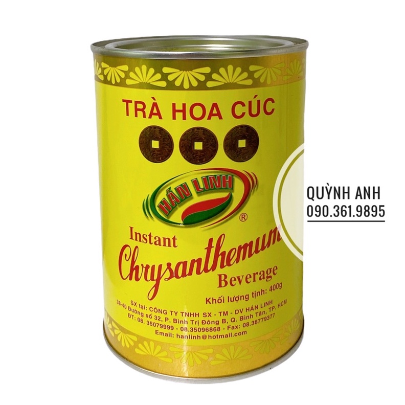 Trà hoa cúc hoà tan Hán Linh 400g hiệu 3 đồng tiền