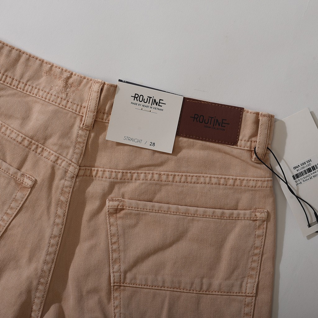 Quần short jean nam rách Routine 04