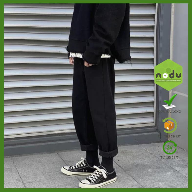 Quần jean bò baggy nam màu đen ống suông rộng Unisex hàng Quảng Châu phong cách Street Style hot 2022 NoDuJean