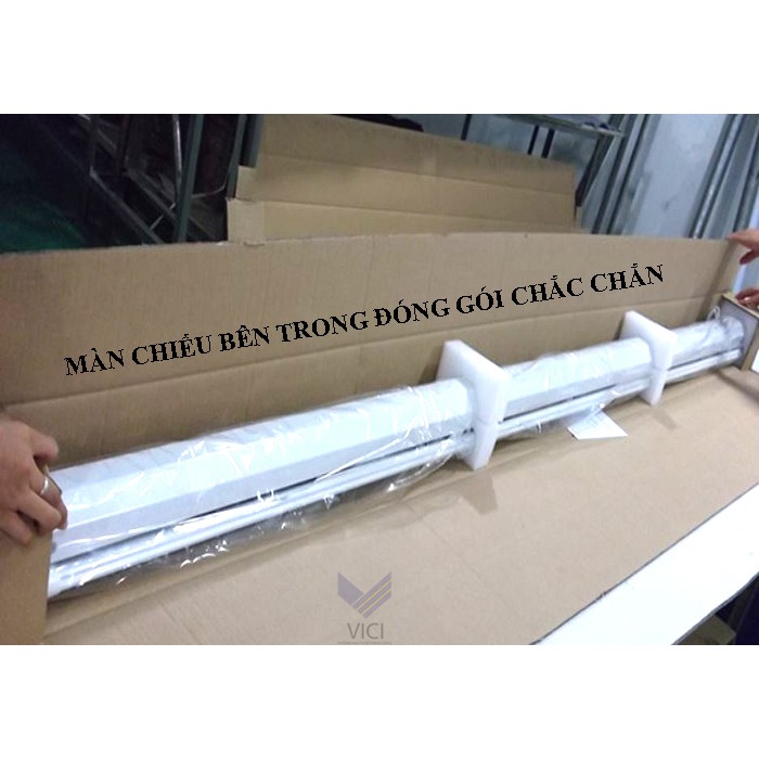 Màn Chiếu Treo Tường 136 inch - 2m44 x 2m44.