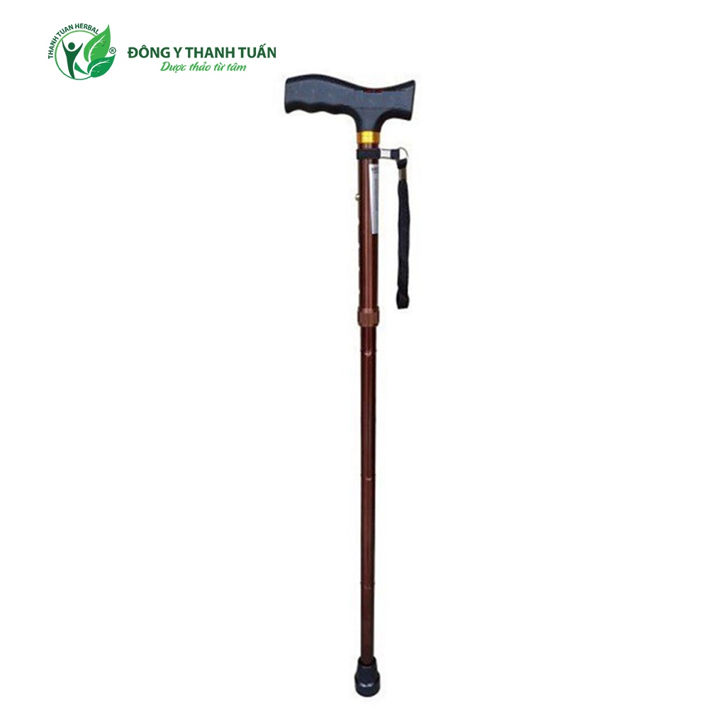 Gậy Batoong Lucass Y-27/Y590 tiêu chuẩn Mỹ, Gậy gấp gọn 3 khúc có điều chỉnh chiều cao, chất liệu hợp kim nh
