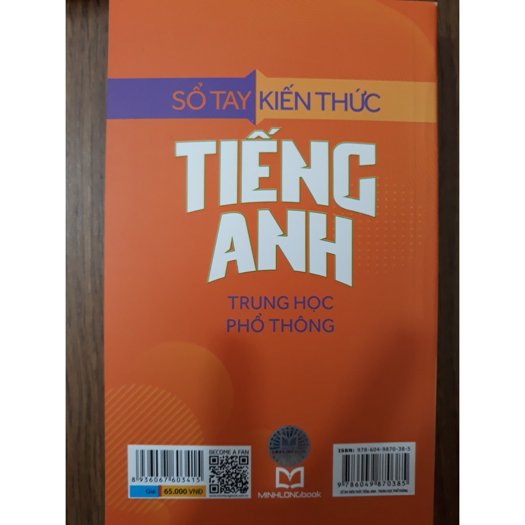 Sách - Sổ Tay Kiến Thức Tiếng Anh Trung Học Phổ Thông