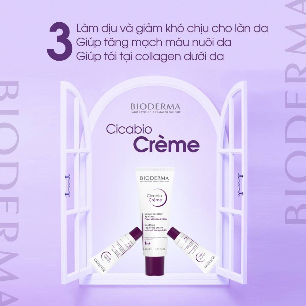 ✅(CHÍNH HÃNG) Kem Dưỡng Phục Hồi Da Bioderma Cicabio Cream 40ml-100ml