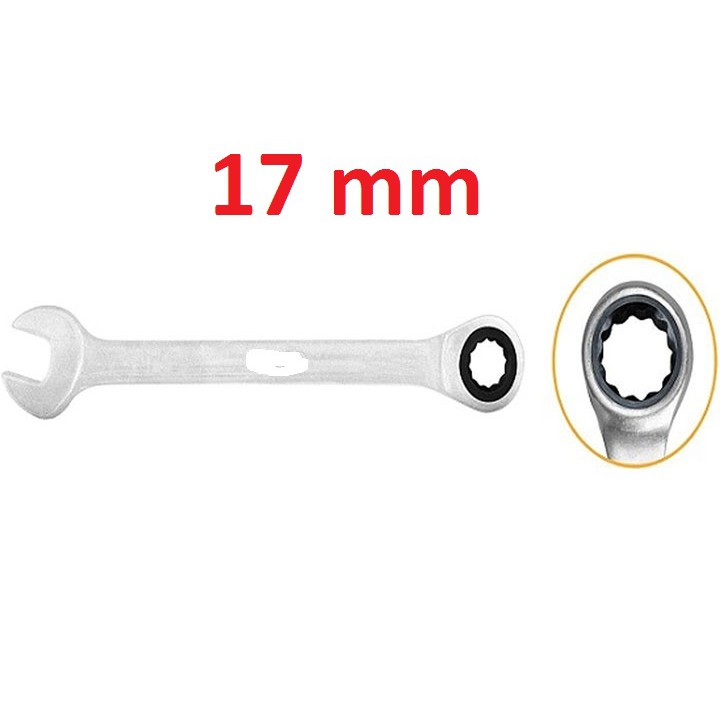 Cờ lê miệng vòng 2 chiều (17mm) Total TCSPAR171