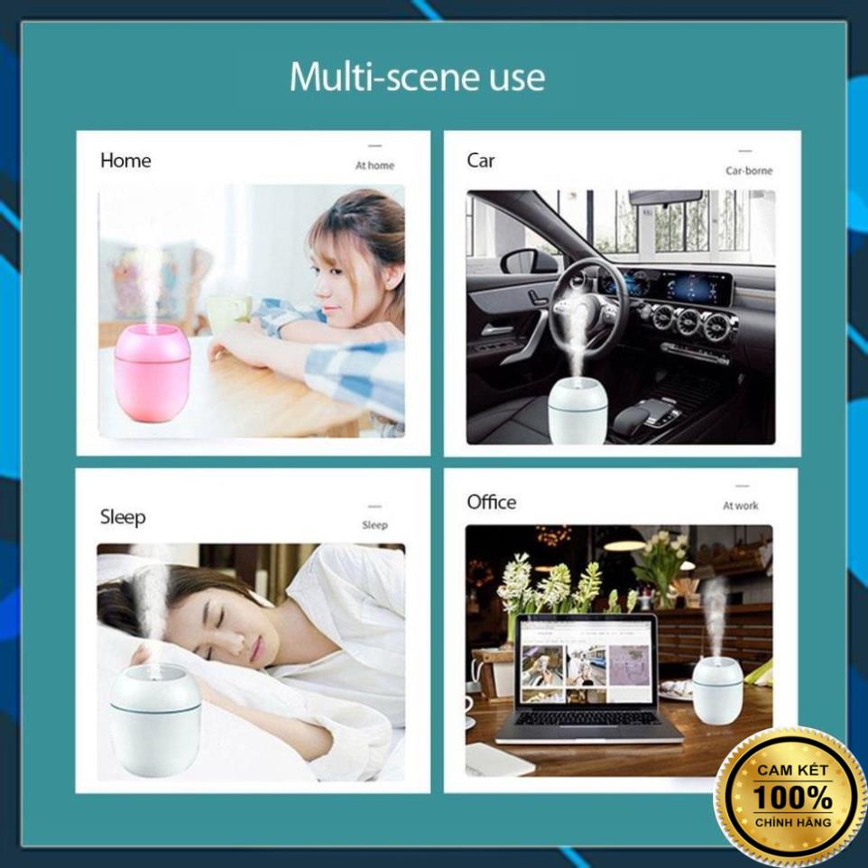 Máy Xông Tinh Dầu Mini Phòng Ngủ - Tặng Kèm Tinh Dầu, Máy Khuếch Tán Tinh Dầu Phun Sương Tỏa Hương Ô tô