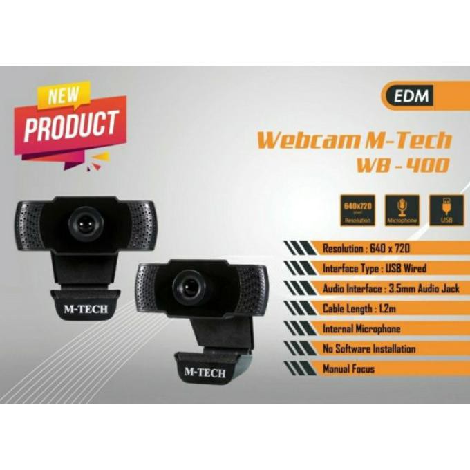 Webcam M-Tech Wb400 720p Cho Pc Laptop / Cpu - Wb-400