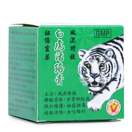 Cao bạch Hổ - White Tiger Balm 20g - Combo 5 lọ