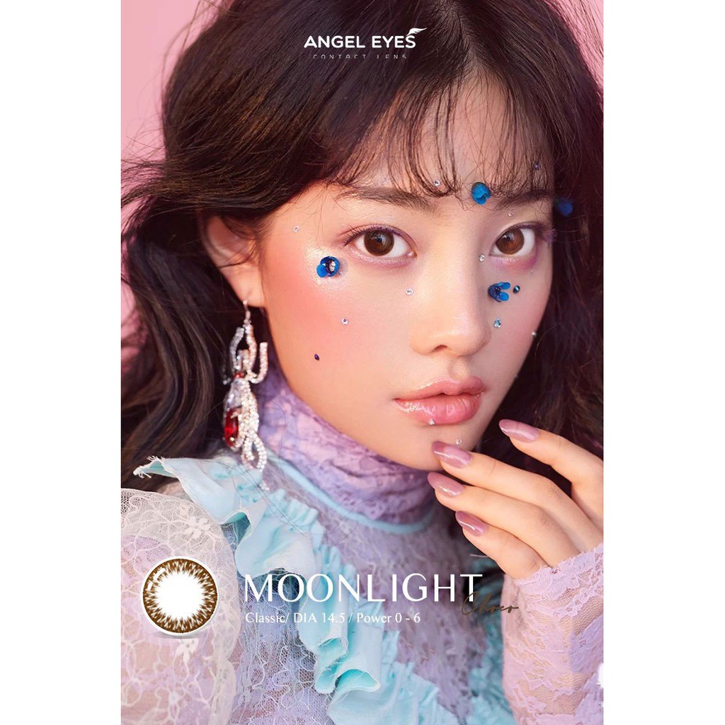 [NHẬP SRDEC130 GIẢM 20K] Contact Lens màu nâu Moonlight Choco (Cận 0-6) - Kính giãn tròng (GDia 14.5) - Đeo 8h/ngày