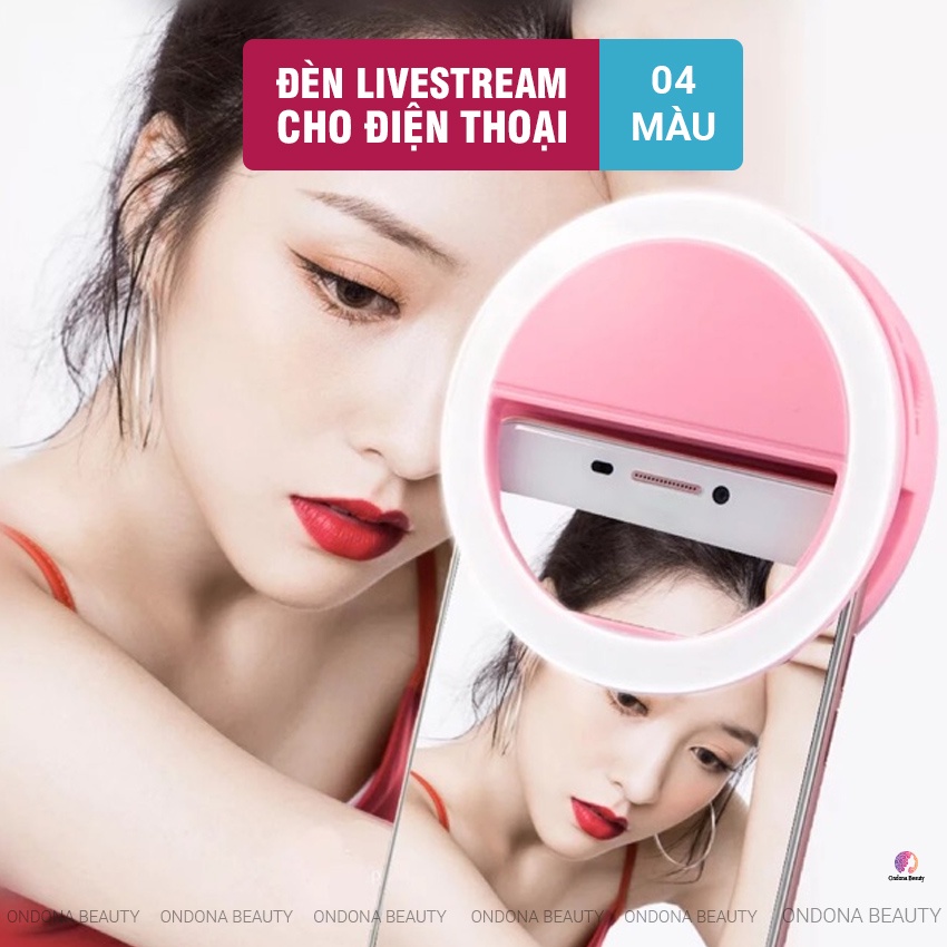 Đèn Led Mini Trợ Sáng Live Stream Dành Cho Điện Thoại, Chụp Ảnh Selfie - Ondona Beauty
