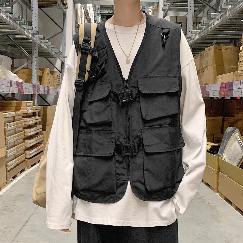 Áo vest màu trơn phong cách Hàn Quốc thời trang cho nam M-2Xl