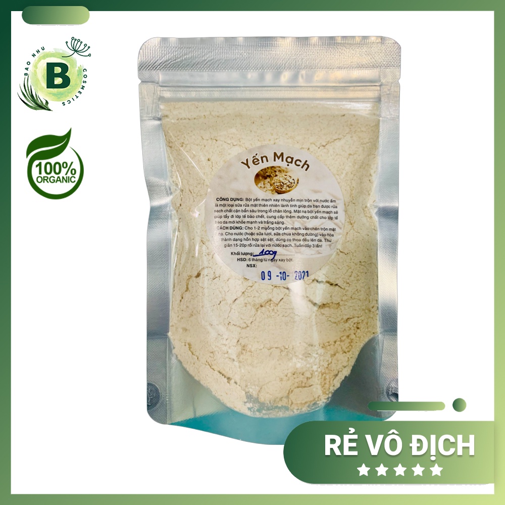 1KG Bột Yến Mạch Dưỡng Da/Tắm Trắng - Baonhu_Handmade BaoNhu_Cosmetics