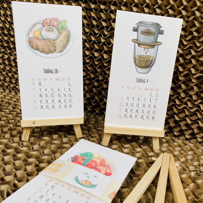 Lịch để bàn 2022 - Sabi 2022 calendar Nồng nàn vị Việt