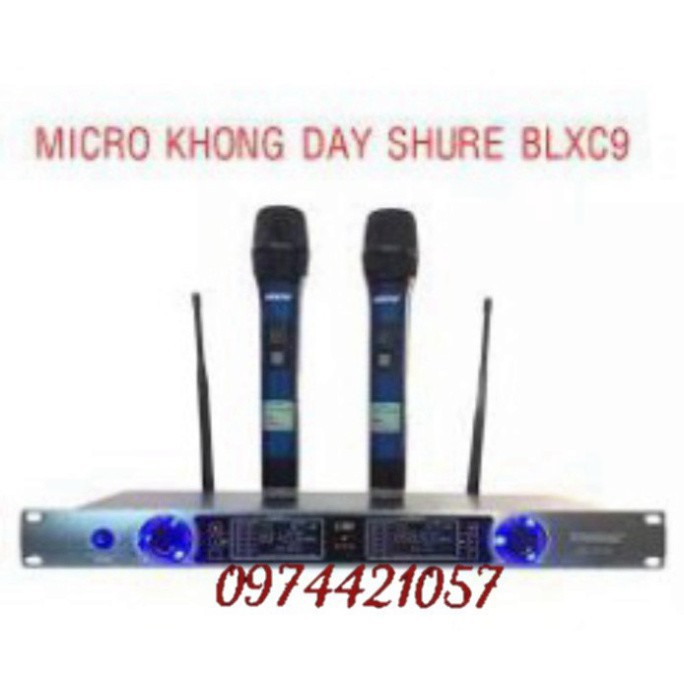 XẢ KHO -  MIC KHÔNG DÂY Shure BLX C9 –MIC HÁT KARAOKE