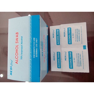 Gạc tẩm cồn Medipro. 100 miếng/ hộp