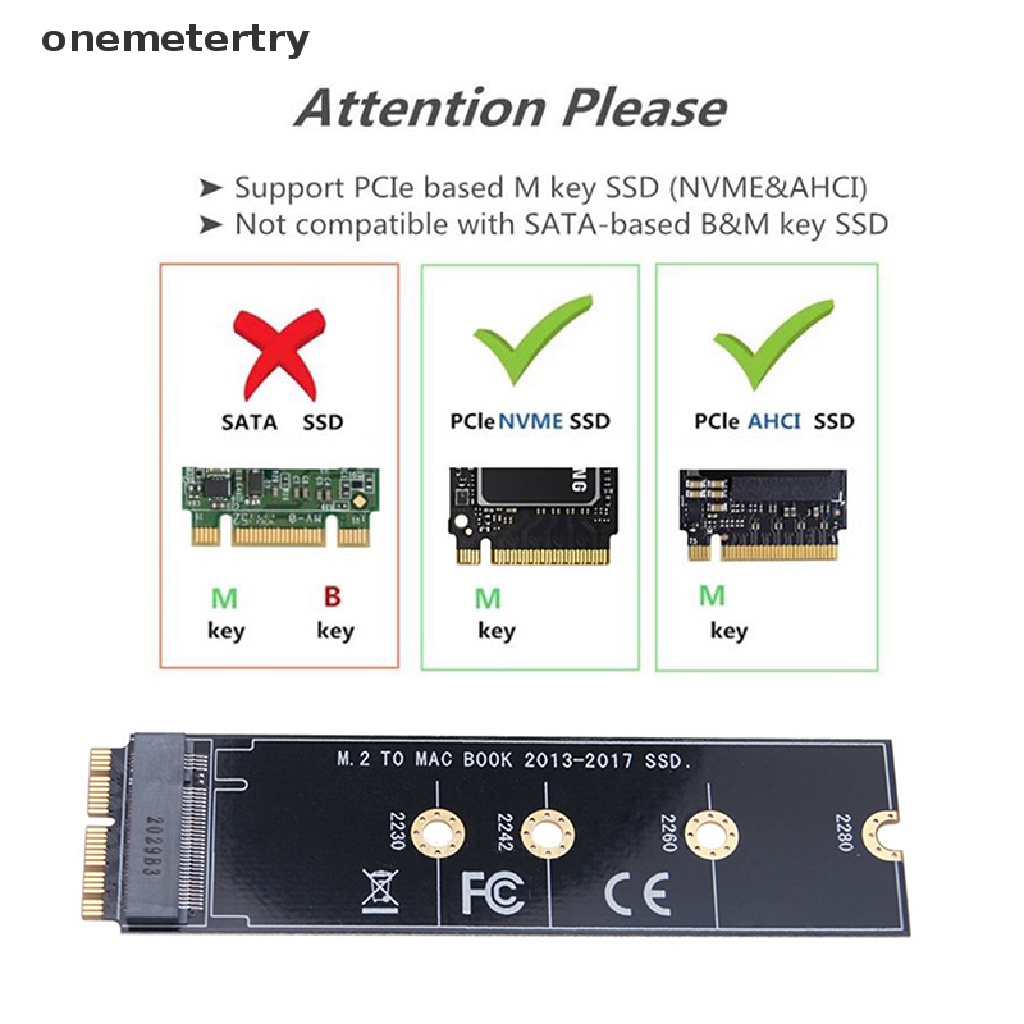 Thẻ Chuyển Đổi M.2 NVME SSD Cho MacBook Air Pro 2013-2017 NVME / PCI-E SSD