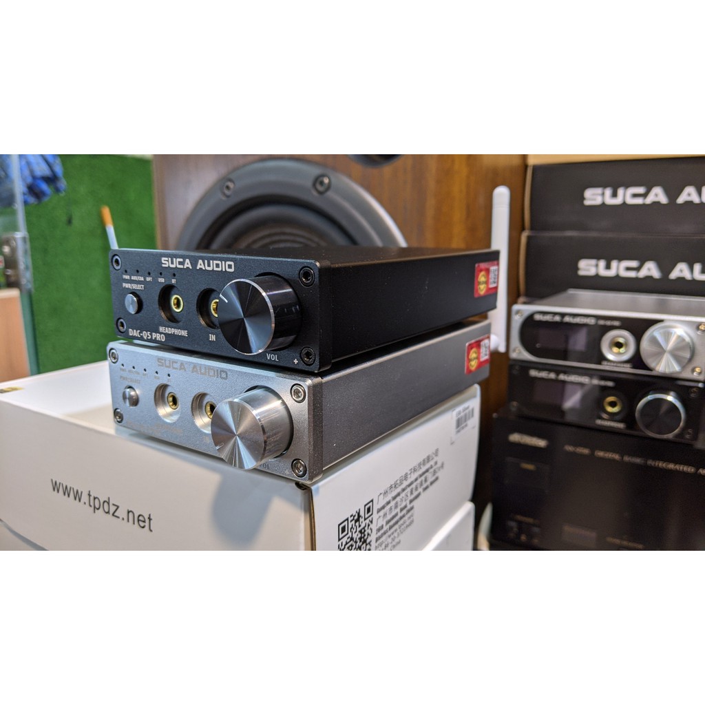 BỘ GIẢI MÃ ÂM THANH SUCA-AUDIO DAC Q5 PRO, BLUETOOTH 5.0, GIẢI MÃ 24 BIT/192KHZ