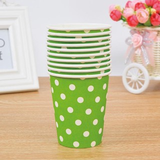 10 Cốc Giấy Chấm Bi Trang Trí Tiệc Sinh Nhật