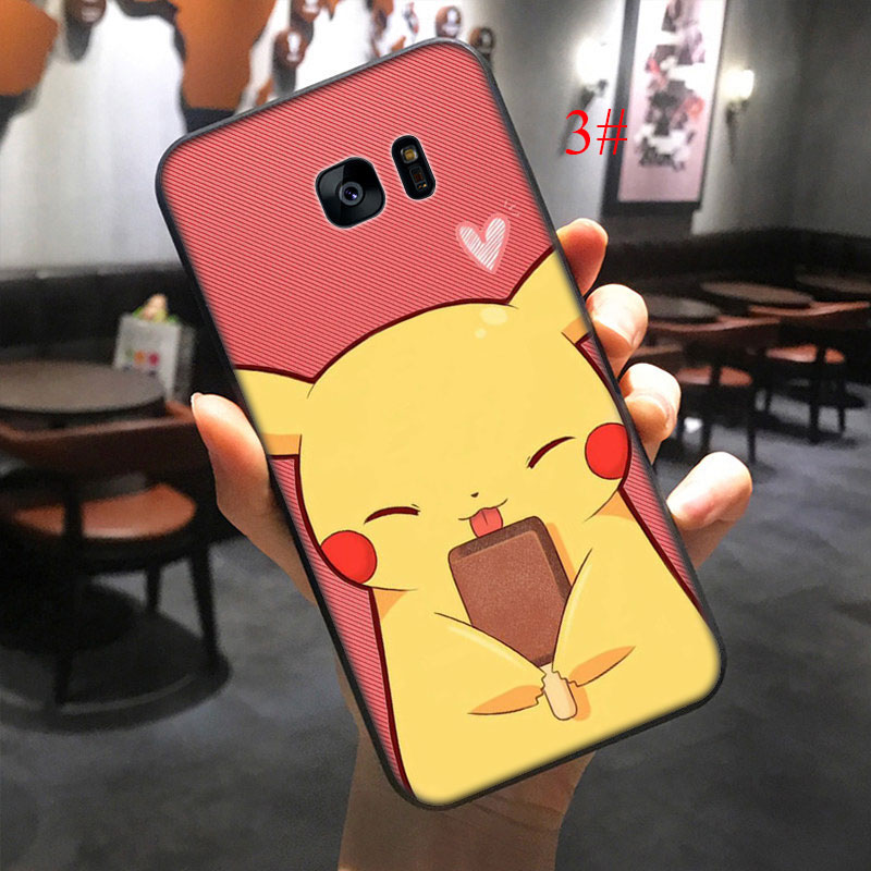 QD19 Cute pikachu Soft Silicone Case for Samsung J4 J6 Plus A2 Core J7 Duo J8 2018 S6 Edge | BigBuy360 - bigbuy360.vn