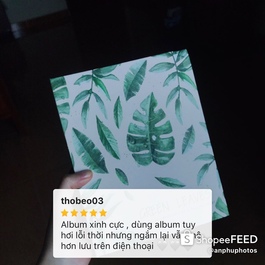 Album ảnh 7x10 (6x9), 9x13, 10x15, 13x18 Hình Lá Cây Loại Đẹp