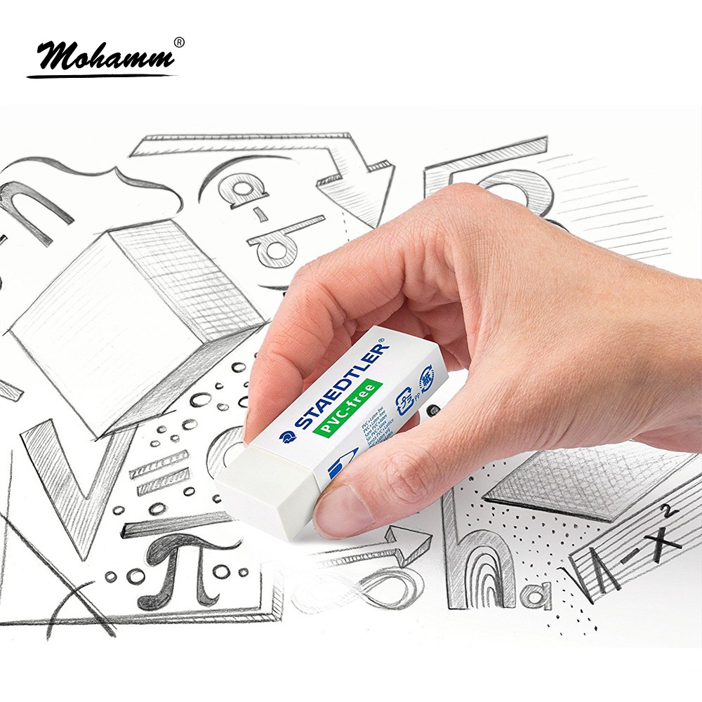 Cục tẩy bút chì nhựa pvc màu trắng sáng tạo