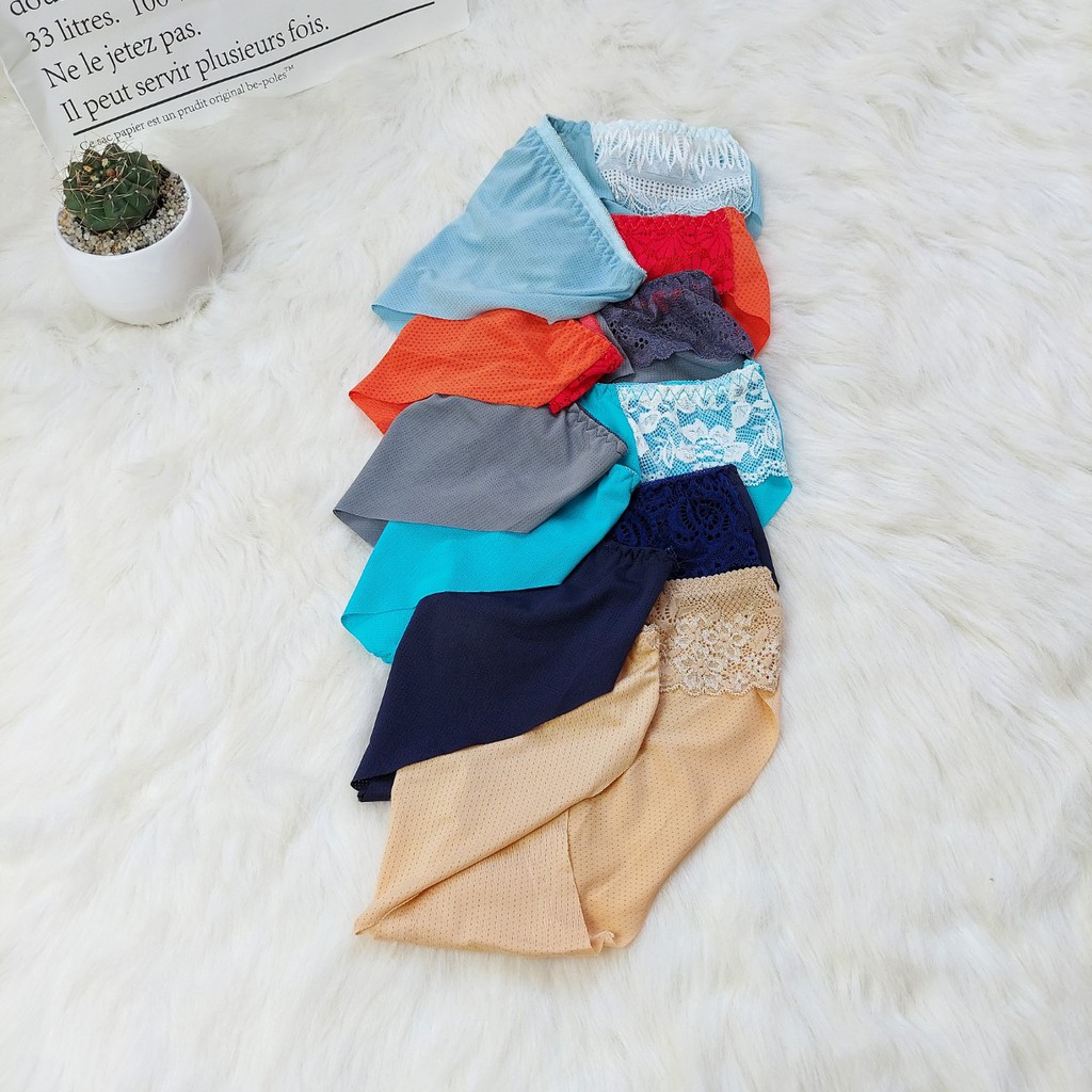 Quần nữ phối ren thông hơi, thoáng mát - lotren - Freeship | BigBuy360 - bigbuy360.vn