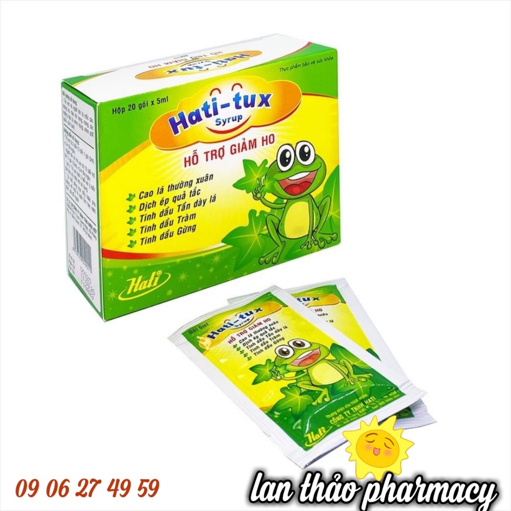 SIRO HATITUX HỘP 20 GÓI HỖ TRỢ GIẢM HO CHO BÉ