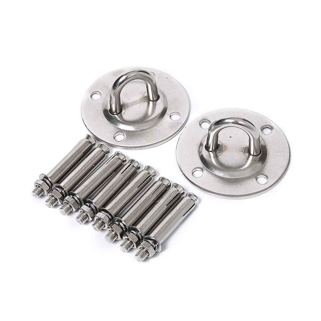 Bộ móc treo võng/dây tập yoga bằng inox tiện dụng