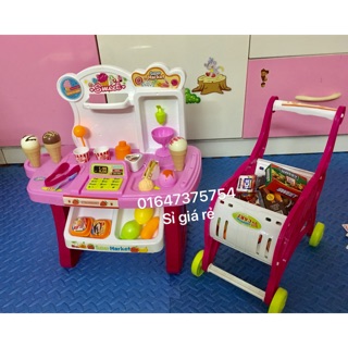 Quầy bán hàng + xe đẩy