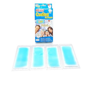 1 Hộp 4 Miếng dán hạ Sốt Hello Cooling Gel Patch