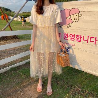 Váy lưới hoa cúc mùa hè 2020