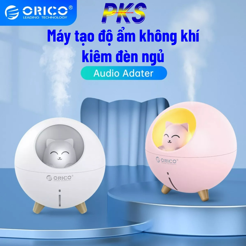 Máy tạo độ ẩm không khí kiêm đèn Kitty trang trí phòng siêu cute ORICO WT-TX5